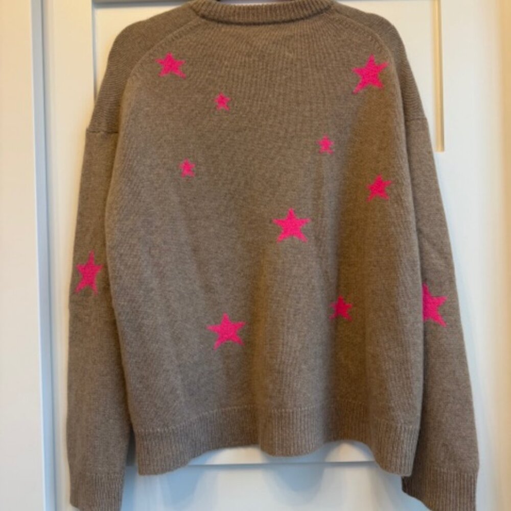 NWT New Zadig & Voltaire Cashmere Markus Stars Sweater Size Small (498 Retail) - Picture 3 of 7